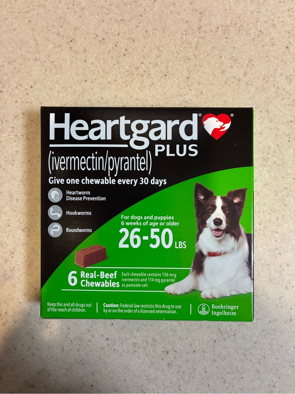 Heartgard plus 26-50 lbs pack for dogs